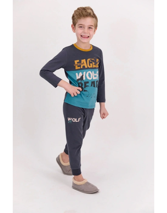 Rolypoly The Lost Eagle Antrasit Erkek Çocuk Pijama Takımı