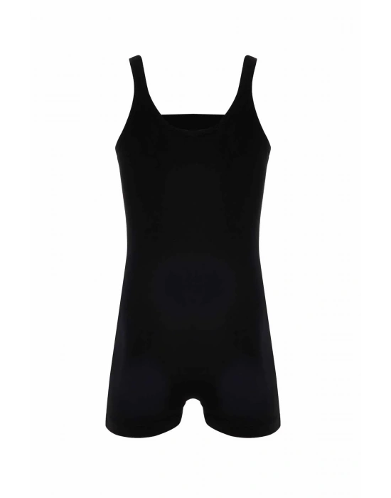 Şortlu Sporcu Kız Çocuk Yüzücü Mayo