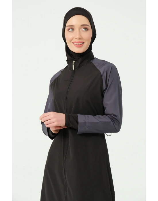 Spor Reglan Kol Uzun Tesettür Mayo