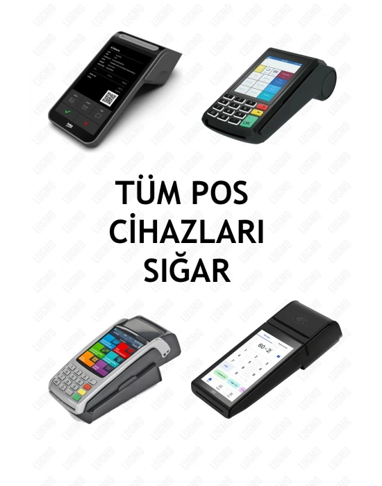 Suni Deri 2 Adet Pos Cihazı Çantası Su Geçirmez