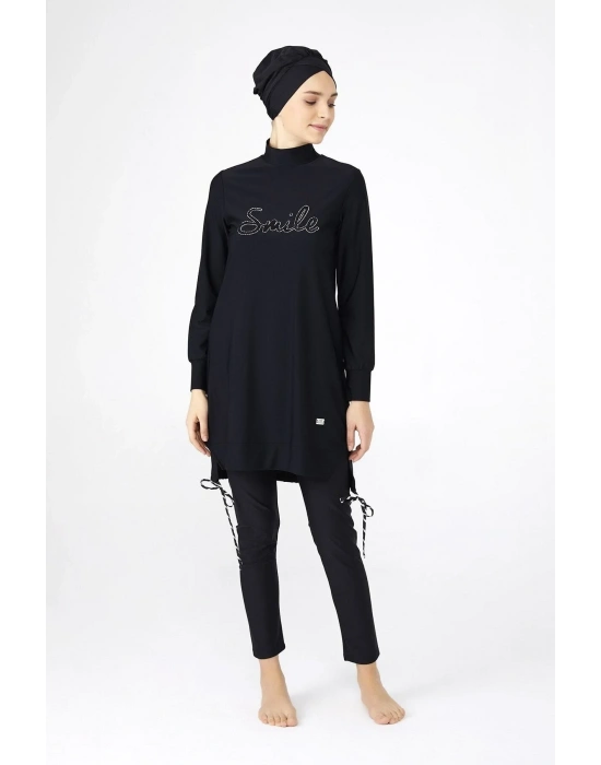 Tasarım Smile Likralı Tam Kapalı Tesettür Mayo 4241