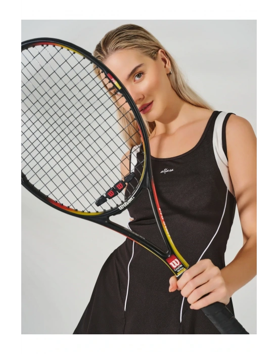 Tenis Askılı Yarı Kapalı Mayo