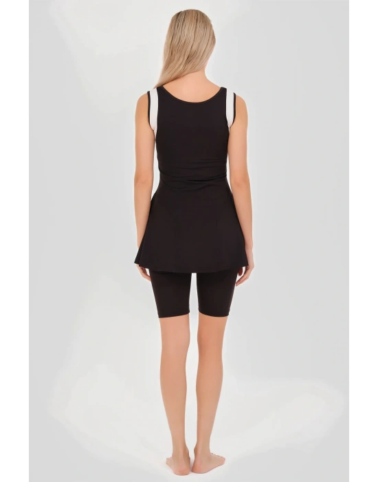 Tenis Askılı Yarı Kapalı Mayo