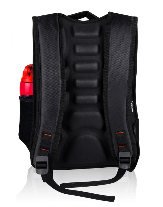 Üç Gözlü İçi Astarlı Pedli Okul Çantası Ortaokul Lise Çantası Armalı Kırmızı