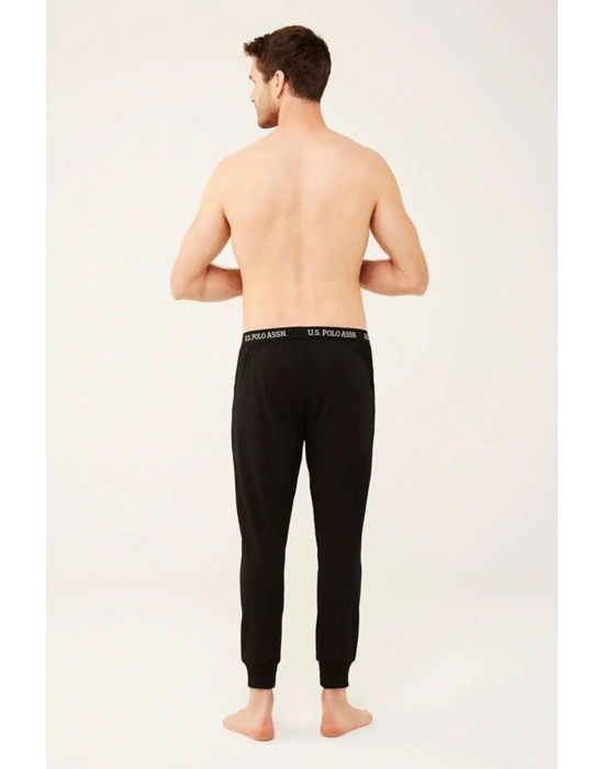 U.s Polo Assn. 18470 Erkek Tek Alt Eşofman-siyah