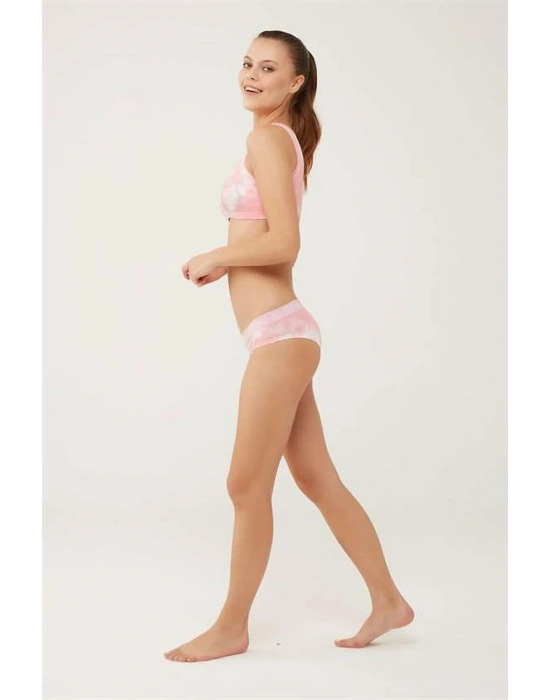 U.s Polo Assn. 66268 Kadın Büstiyer Şort Takım-pembe