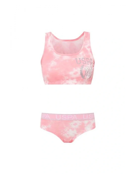 U.s Polo Assn. 66268 Kadın Büstiyer Şort Takım-pembe