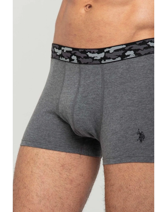 U.s. Polo Assn. Erkek Antrasit Melanj - Baskılı 2 Li Boxer
