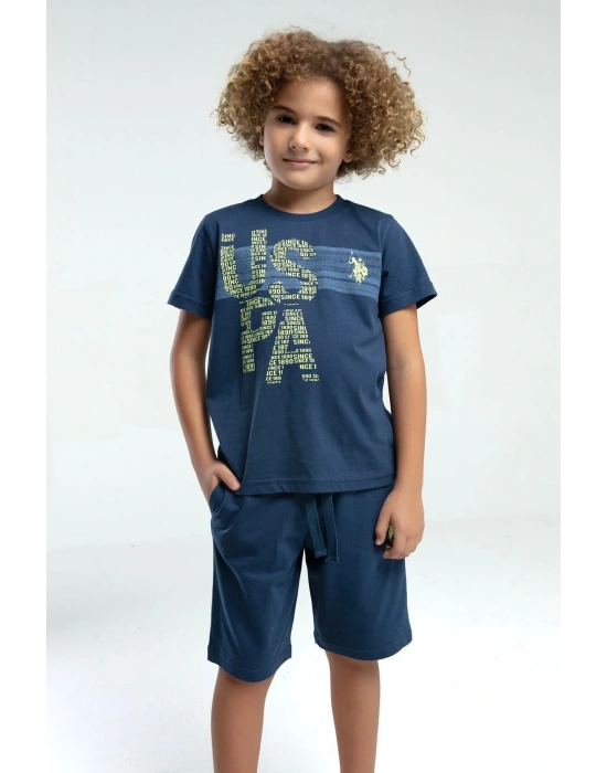 U.s. Polo Assn. Erkek Çocuk Mavi Bermuda Takım