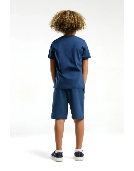 U.s. Polo Assn. Erkek Çocuk Mavi Bermuda Takım