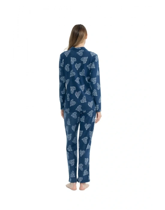 U.s. Polo Assn. Kadın Lacivert Boydan Patlı Pijama Takımı