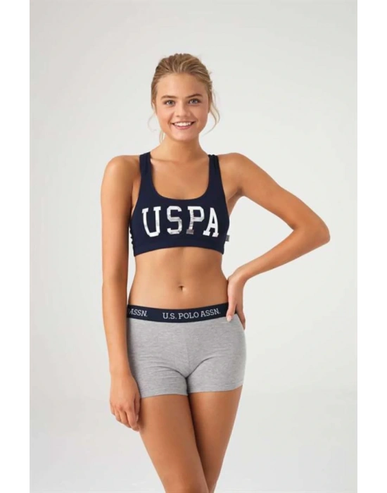 U.s. Polo Assn. Kadın Lacivert Büstiyer Şort Takım