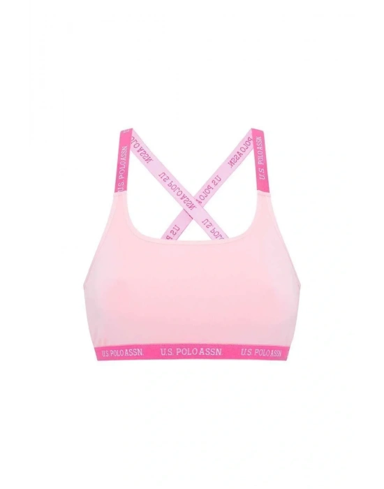 U.s. Polo Assn. Kadın Pembe Çapraz Askılı Büstiyer