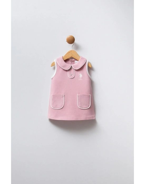 U.s. Polo Assn. Kız Bebek Pembe Elbise