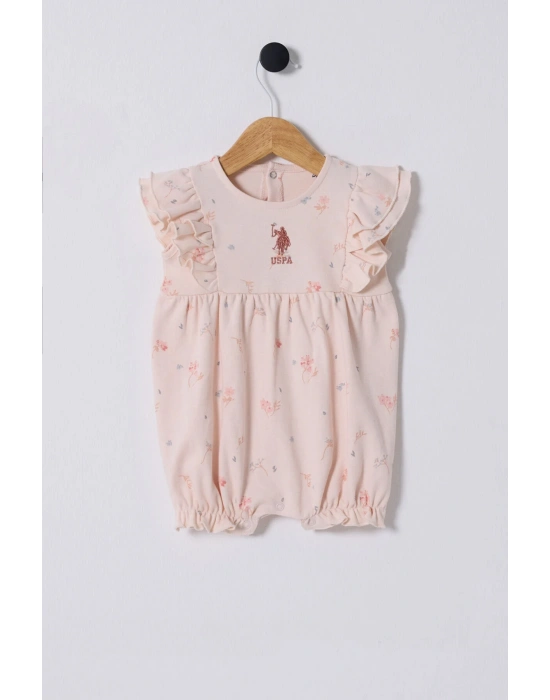 U.s. Polo Assn. Kız Bebek Pembe Tulum