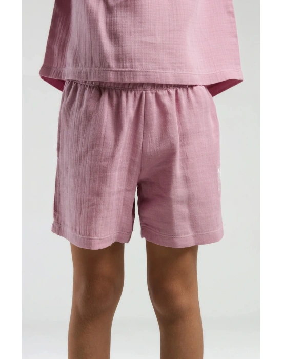 U.s. Polo Assn. Kız Çocuk Pembe Şort Takım