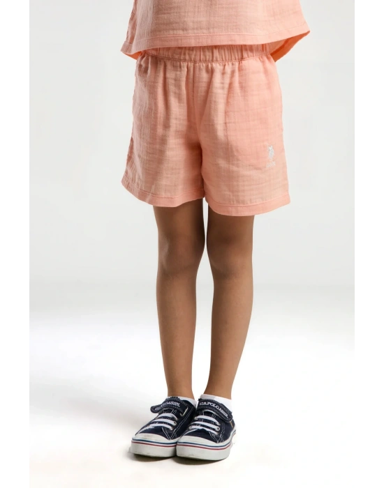 U.s. Polo Assn. Kız Çocuk Turuncu Şort Takım