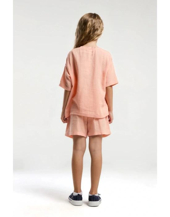 U.s. Polo Assn. Kız Çocuk Turuncu Şort Takım