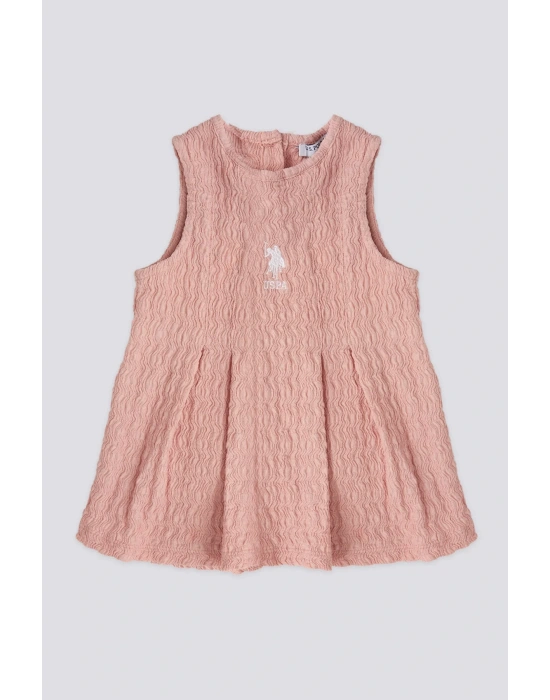 Us Polo Kız Bebek Pembe Elbise
