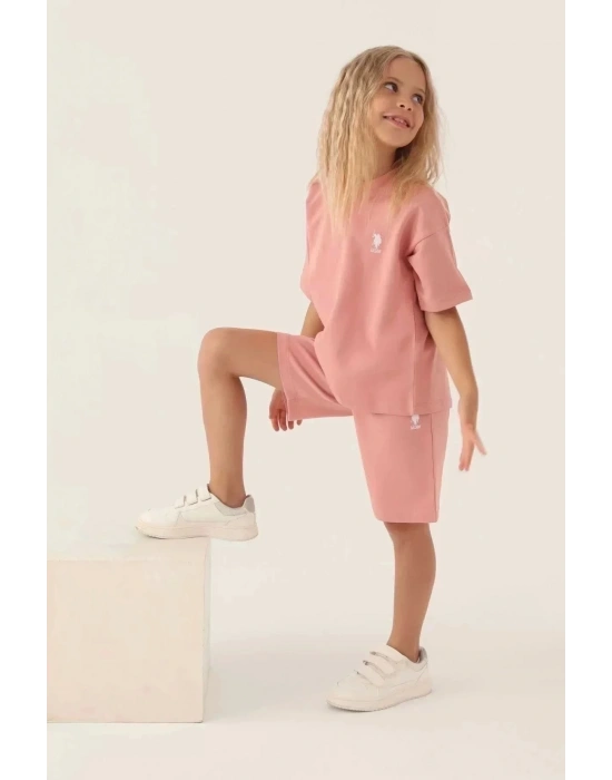 Us1822 Lisanslı Simple Stylish Kız Çocuk Alt Üst Takım