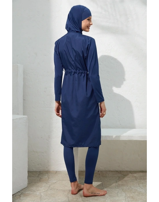 Uzun Kol Paraşüt Fermuarlı Tesettür