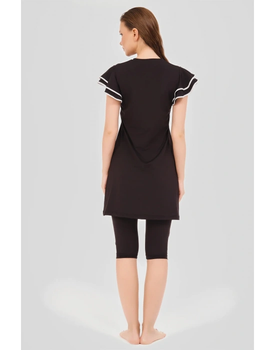 Valon Kol Yarı Kapalı Mayo