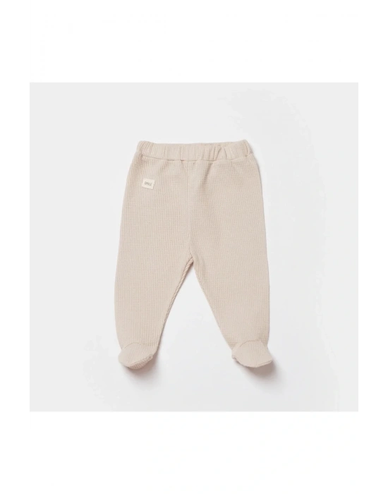 Waffle Smile Patikli Pantolon Ekru