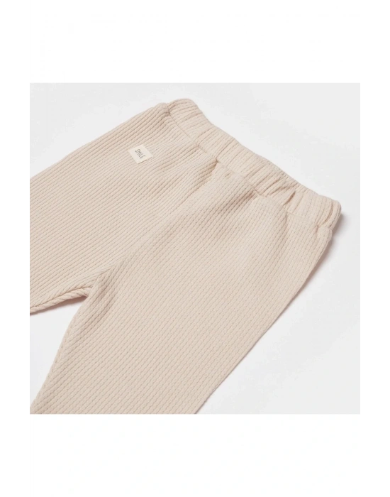 Waffle Smile Patikli Pantolon Ekru