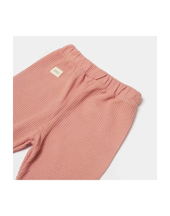 Waffle Smile Patikli Pantolon Redbrown