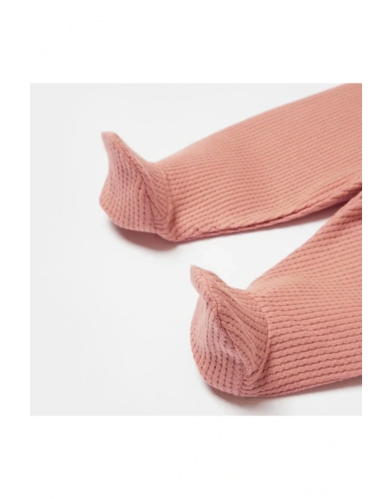 Waffle Smile Patikli Pantolon Redbrown