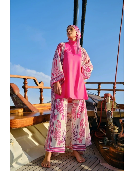 Yakamoz Desenli Tesettür Mayo