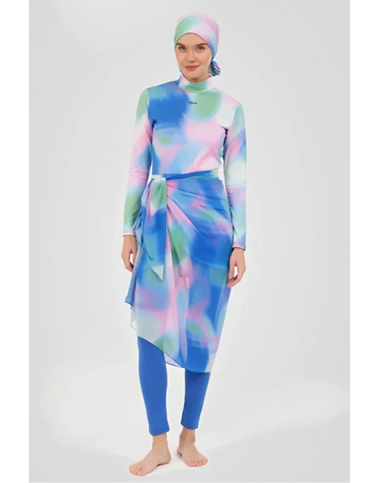 Yansıma Desenli Etek Pareo Dlx-7080