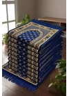 10 Adet Kadife Seccade Lacivert (70cmx110cm 400gr) Hac Ve Umre Hediyesi