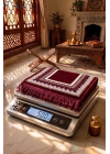 10 Adet Kadife Seccade Bordo-Beyaz Hac Ve Umre Hediyesi 500gr