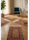 5 Adet Kadife Seccade Eflatun (70cmx110cm 400gr) Hac Ve Umre Hediyesi