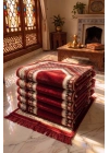 5 Adet Kadife Seccade Bordo-Beyaz Hac Ve Umre Hediyesi 500gr