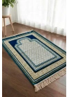 10 Adet Kadife Seccade Parlak Mavi (70cm x 110cm 400gr) Hac Ve Umre Hediyesi