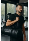 Suni Deri Unisex Askılı Silindir Spor Çantası Fitness Çantası