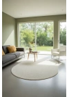 Yolluk Krem Yaprak Desen Kaymaz Taban Oval