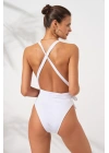 Camila Belden Çapraz Bağlamalı Mayokini Beyaz 231604