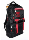 Deprem Çantası Körüklü Reflektörlü 65 Litre Siyah Kırmızı