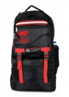 Deprem Çantası Körüklü Reflektörlü 65 Litre Siyah Kırmızı