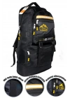 Deprem Çantası Körüklü Reflektörlü 65 Litre Siyah Sarı