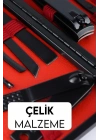 Deri Çantalı 17 Parça Profesyonel Manikür Pedikür Seti Siyah