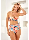 Dolgulu Straplez Aksesuarlı Bikini Takım 4204