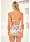 Dolgulu Straplez Aksesuarlı Bikini Takım 4204
