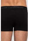 Erkek Antrasit Melanj - Siyah 2 Li Boxer