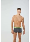 Erkek Baskılı-gri 2li Boxer