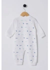 Erkek Bebek Beyaz Tulum