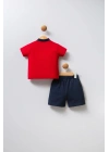 Erkek Bebek Kırmızı Bebek Takım